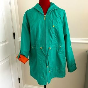 Susan Graver water resistant packable anorak